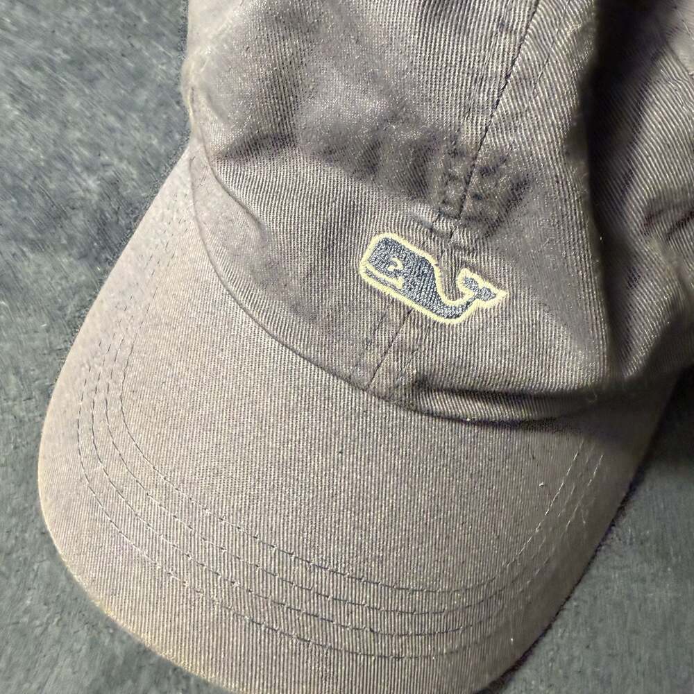 Vineyard Vines Washed Cotton Baseball Cap with Whale Logo